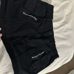 Rue 21 Black Cargo Skirt 