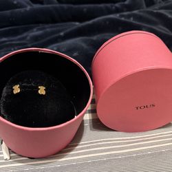 14KT GOLD MINI BEAR EARRINGS SWEET DOLLS