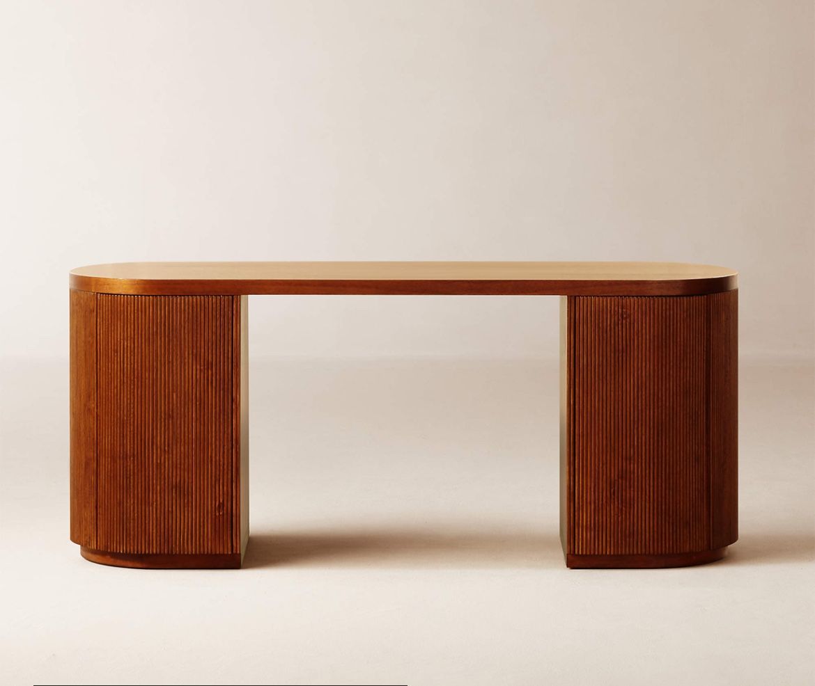 CB2 Reid Oval Desk