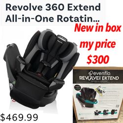 New in seald box REVOLVE360 EXTEND ALL-IN-ONE ROTATING CAR SEAT 🚨$300 firm no lower cash only pick up only east Palmdale.