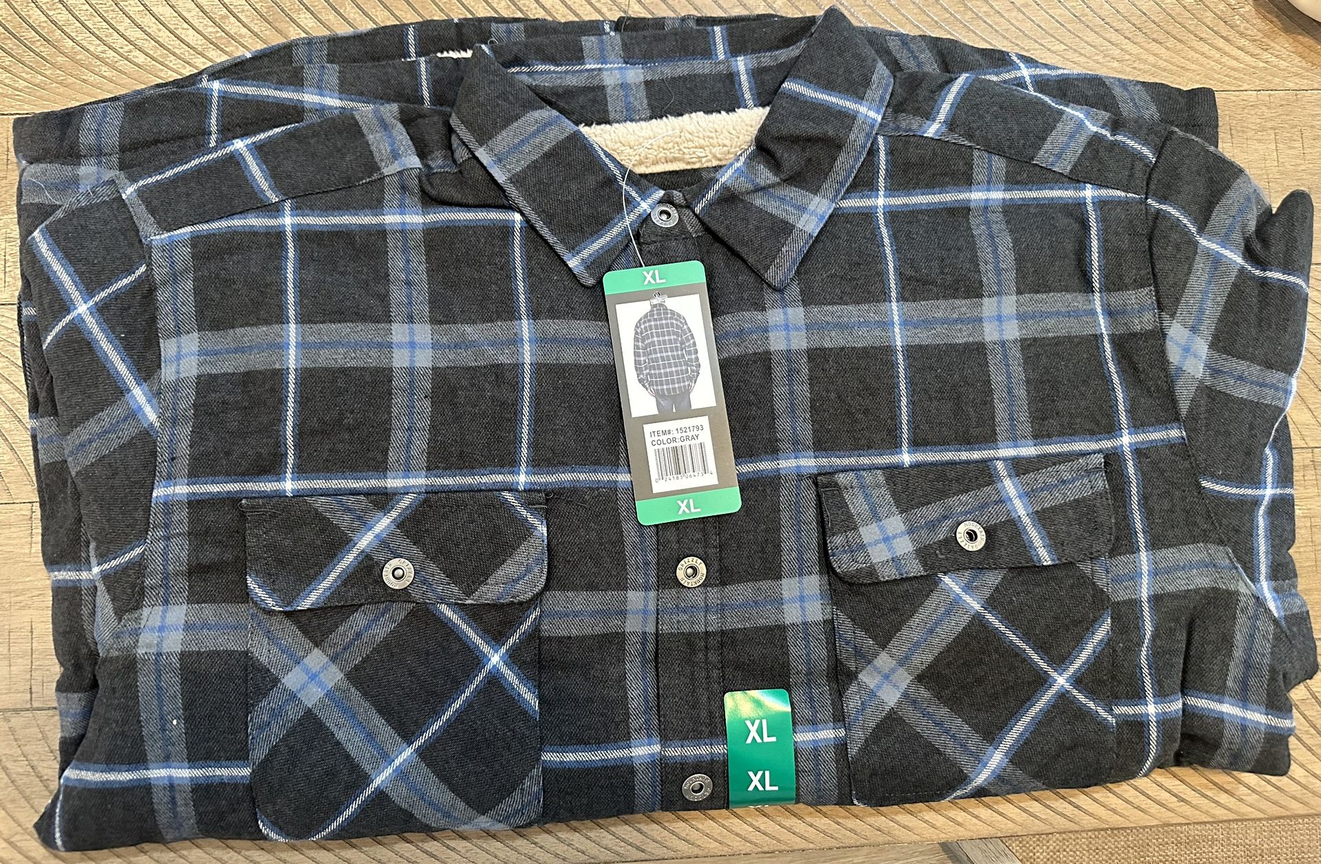 Grizzly Mountain Men's Flannel Shirt Jacket