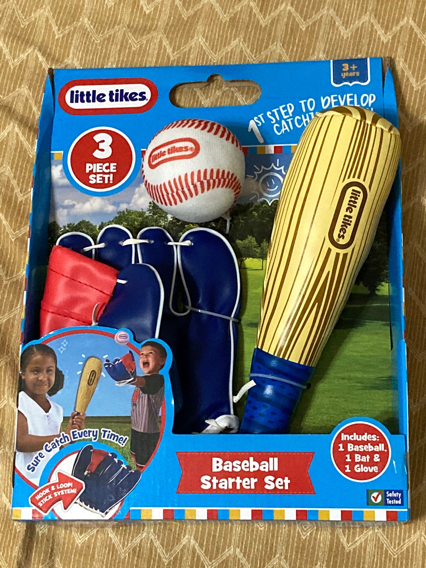 Brand New In Box Baseball Starter Kit Includes Bat Ball Gloves
