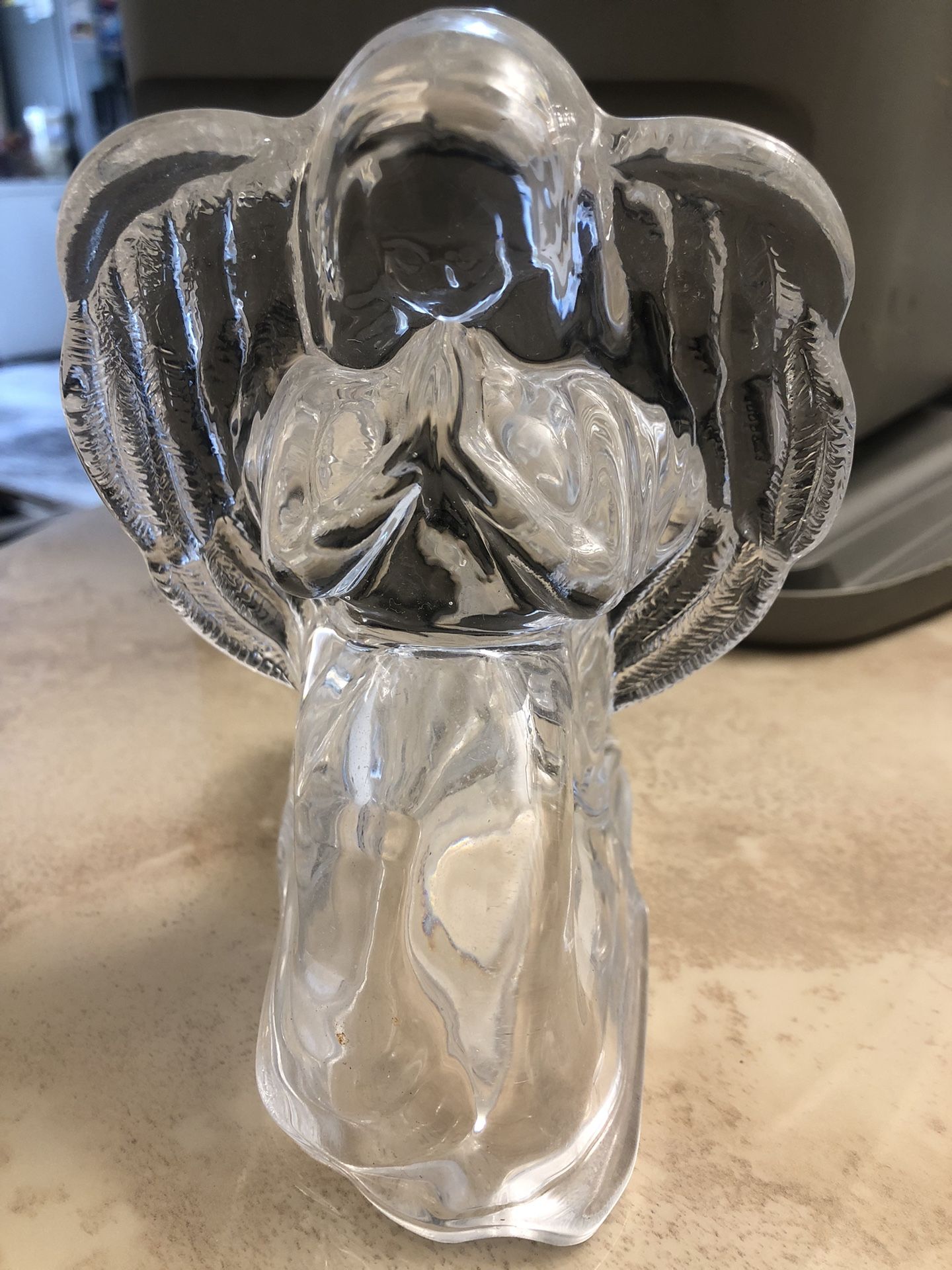 Elegant Glass Angel Candle Holder