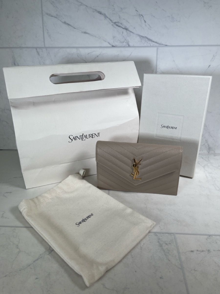 Authentic Saint Laurent Chain Wallet (A1G009943)