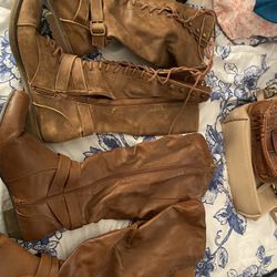 Leather Boots, Shoes and Purses