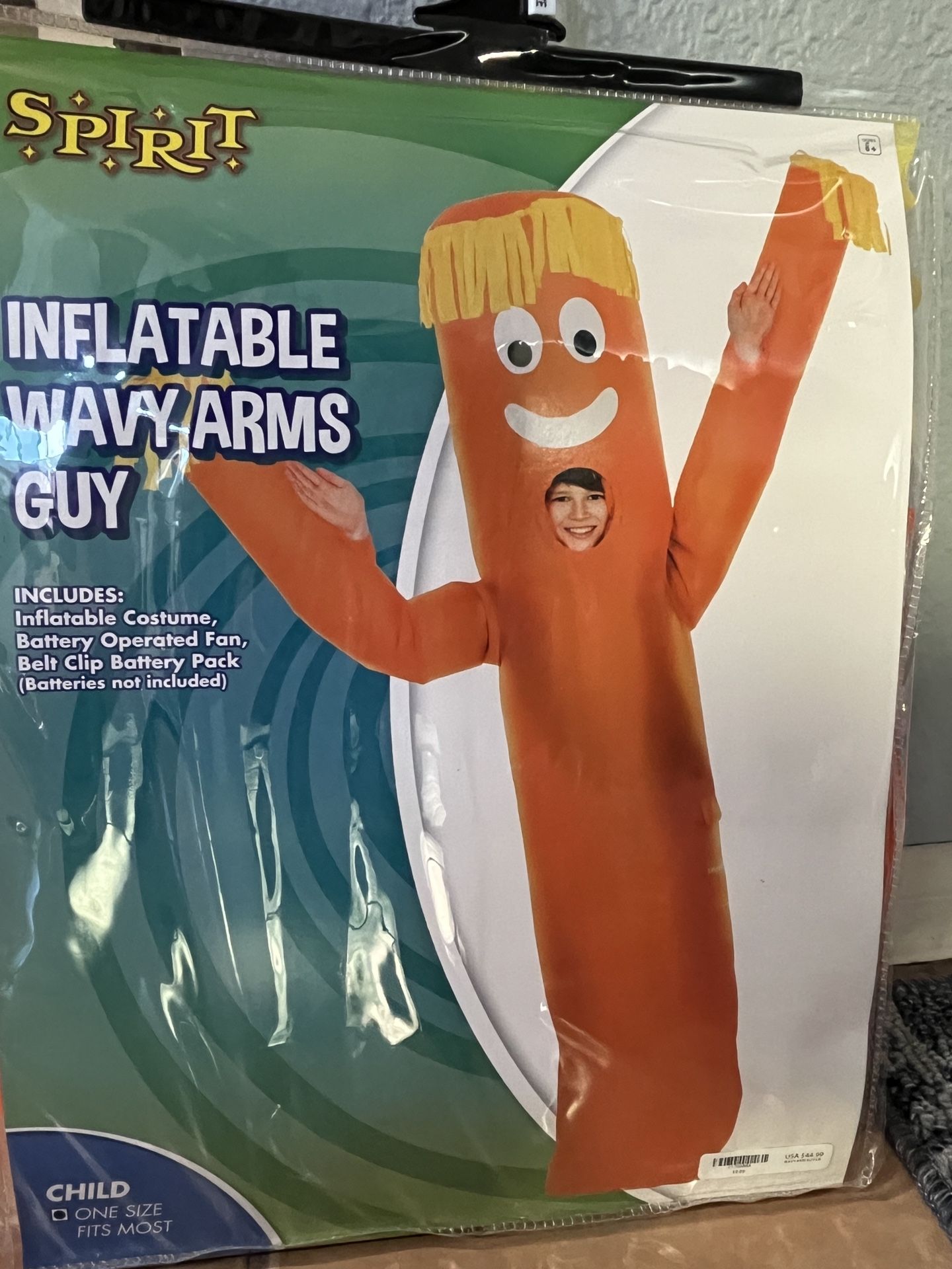 Halloween Costume Child Inflatable, Wavy Arms Guy