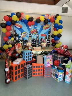 Superhero Party Backdrop