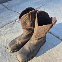 Men's Western Leather Work Boots