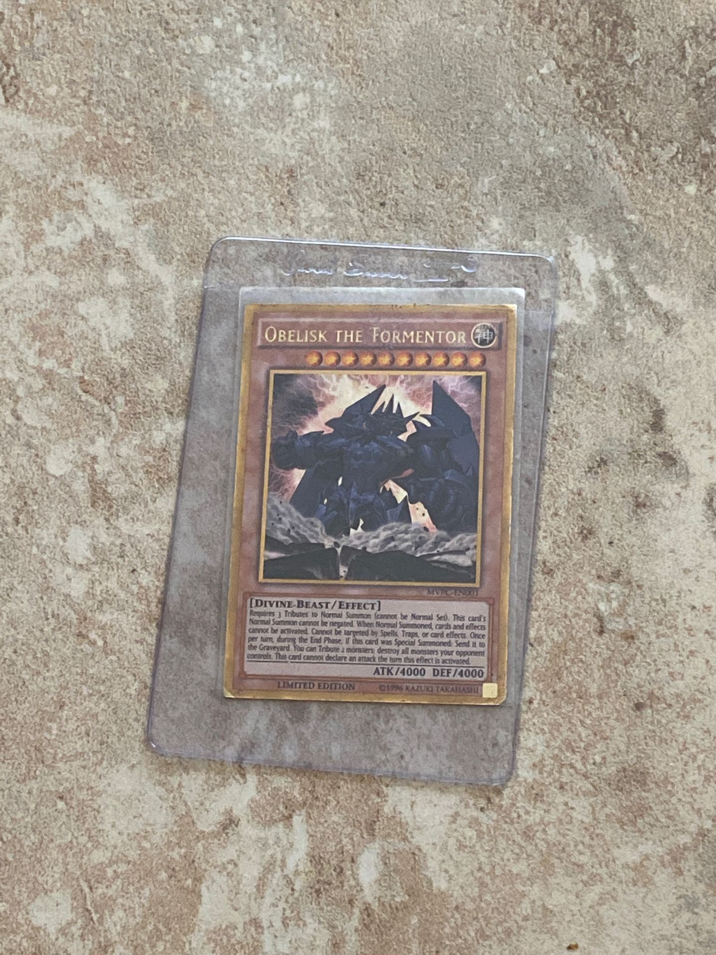 Limited edition super rare gold Obelisk The Tormentor