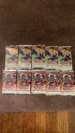 Yugioh Booster packs 10 Total