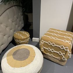3 DIY very short stools