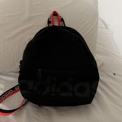 Adidas Pink And Black Mini Backpack