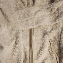 North Face Sherpa Zip Up Sweater 
