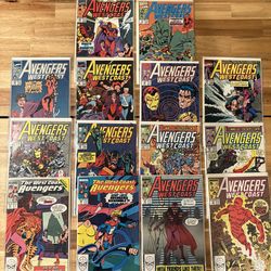 West Coast Avengers!!! Scarlet Witch! Dark Scarlet! Vision! John Byrne Era Covers!