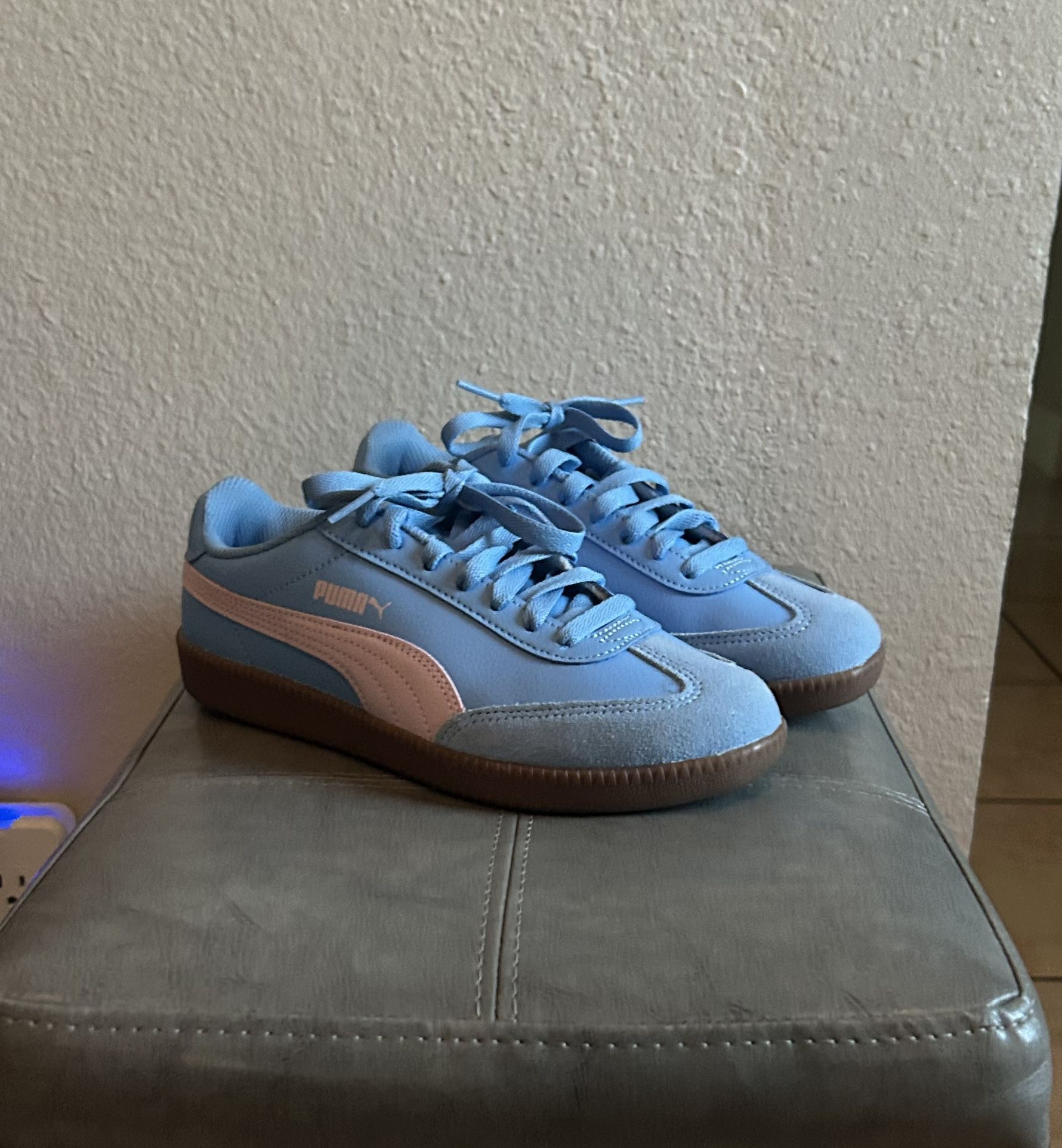 Puma Trainers Blue And Pink