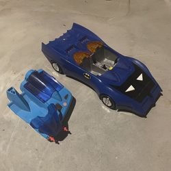 1980 Vintage Toys Batmobile And Marvels Captain America Vehicle 