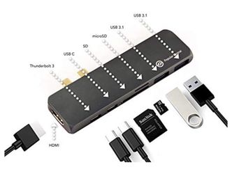 New Sealed Popular Central USB C Hub for Apple MacBook 2016/17/18 4k HDMI