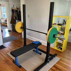 Rogue Bench Press Weight Set w/ Barbell And Plates