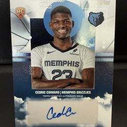 Cedric Coward Topps Contemporary Marks Rookie Auto