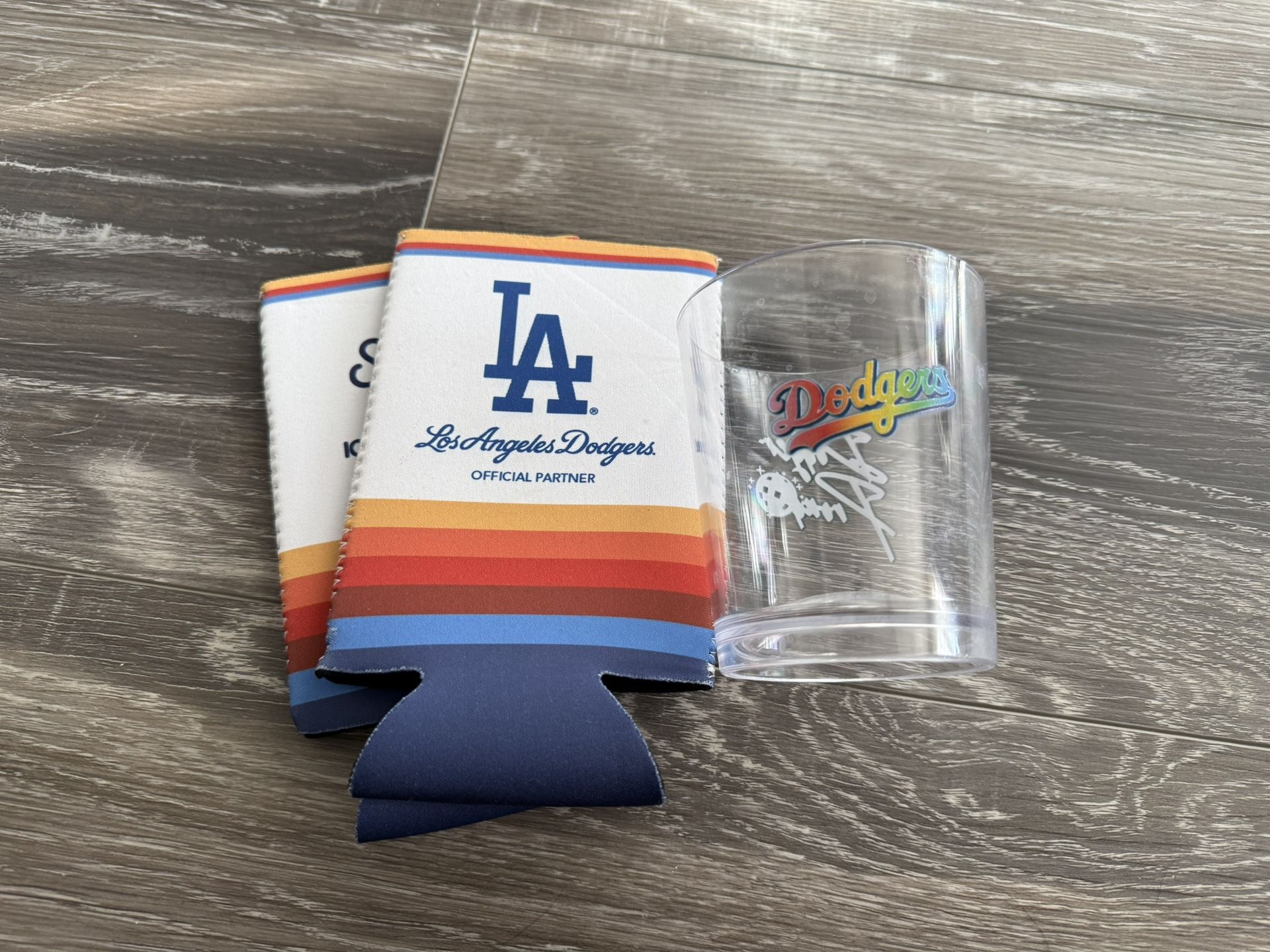 Dodger Koozie and Pride Cup