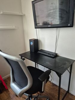 Desk and chair