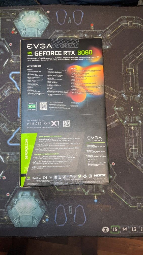 NVIDIA EVGA GeForce RTX 3060 12GB XC Graphics Card (12G P5 3657 KR/KB)