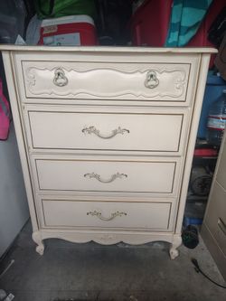French Provincial 4-Drawer Tall Dresser - can deliver