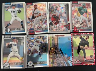 Topps Chrome MLB Baseball Card Lot of 8