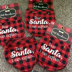 Christmas Dog Bandanas