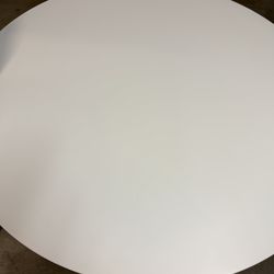 Modern Tulip Table + 2 Gray Upholstered Chairs