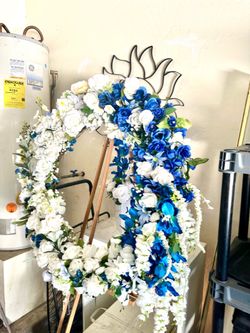 Huge floral wreath
