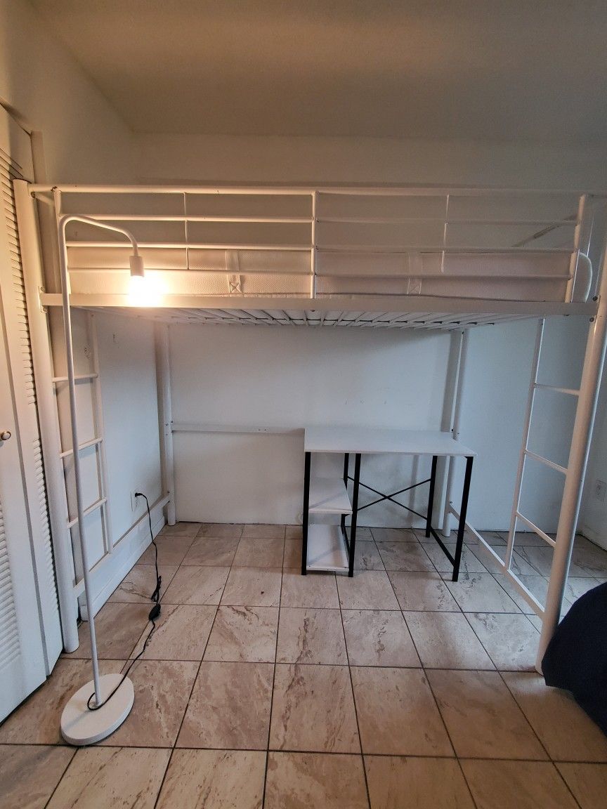 Bedroom Ready, Bed Desk And Lamp