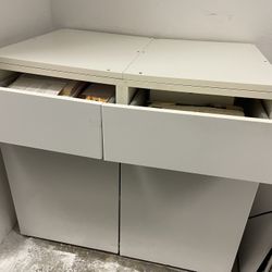Kitchen Cabinet Or Storage Cabinet 4 Drawers  White 
