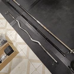 Standard 1inch Barbells And Curl Bar