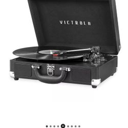 Victrola Journey Bluetooth Suitcase Record Player with 3-speed Turntable