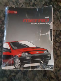 Geo Metro 93 OEM Service Manual