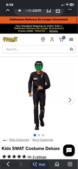 Halloween SWAT costume