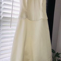 Jessica McClintock Formal Dress Bride Wedding Bridesmaid Prom Formal Party Light Beige Preowned SHIPPING ONLY 