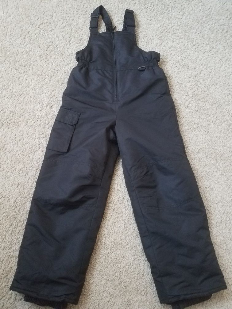 Cherokee Snow Pants Bib - KIDS - Size M 7/8 - UNISEX BLACK