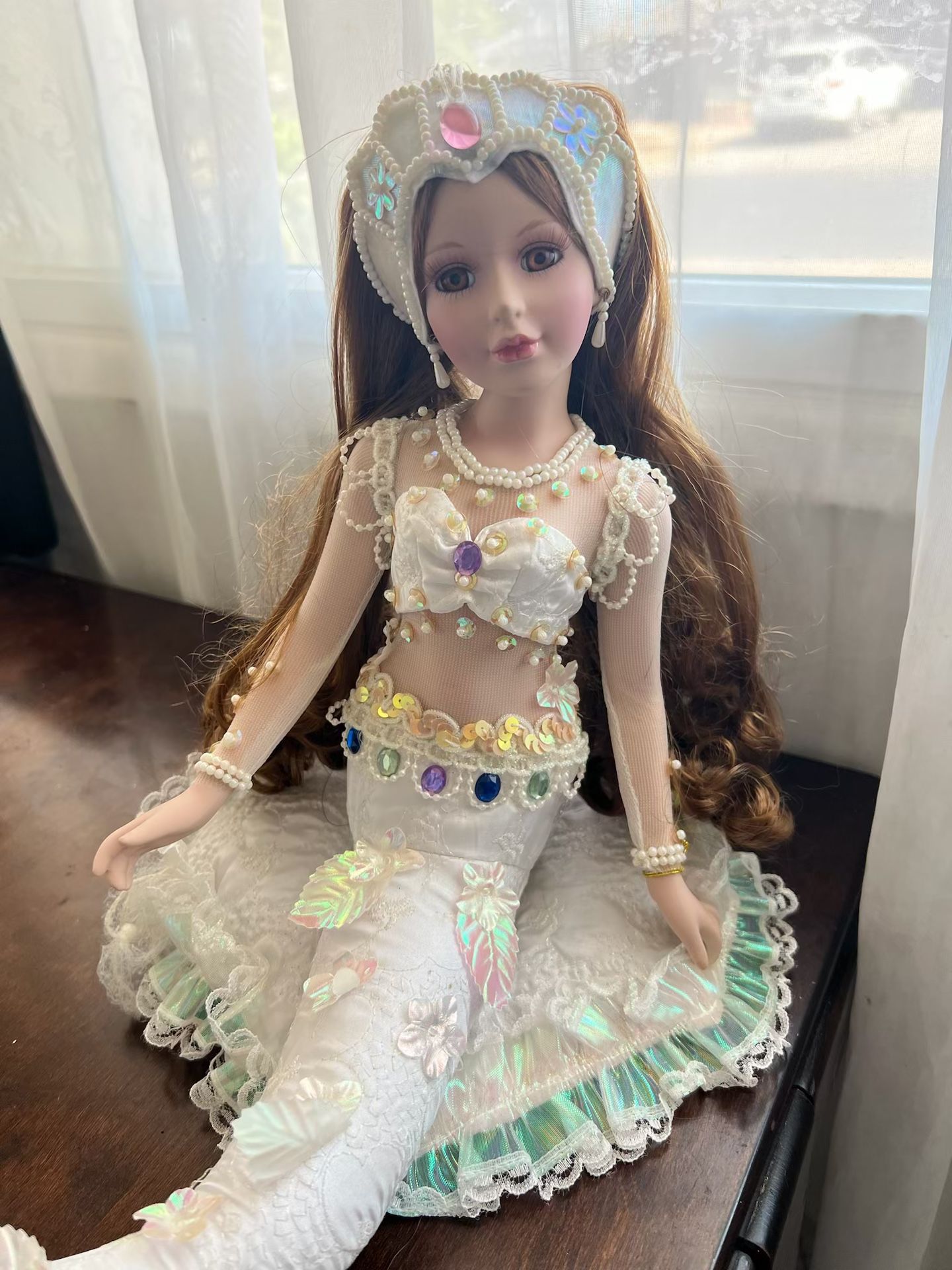 Porcelain Mermaid Doll