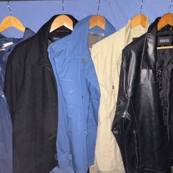 Men's XL Jacket & Coat 5 piece lot. Tommy Hilfiger,Sean John,Guess