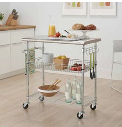 Stainless steel Trolley cart kitchen