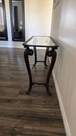 Glass table console