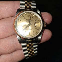 Rolex Datejust 18k Yellowgold/stainless Steel