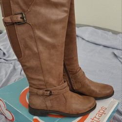 Boots-leather-Macys-baretraps-Excellent Condition-size 9.5