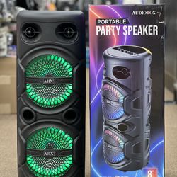 Bluetooth Party 2x8” Speaker w/ Mic 