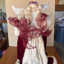 Elegant 17” Angel Christmas Tree Topper