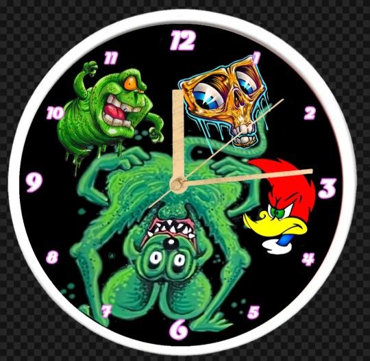 Rat Fink 4 All Haters Clock