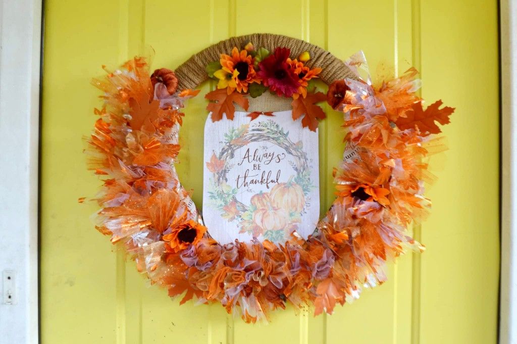DIY Fal/Thanksgiving Wreath