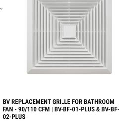 Bathroom vent grill